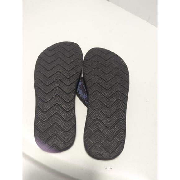Teva Thong Flip Flop Sandals Black Purple/Blue Women's Size 6 - Picture 5 of 8